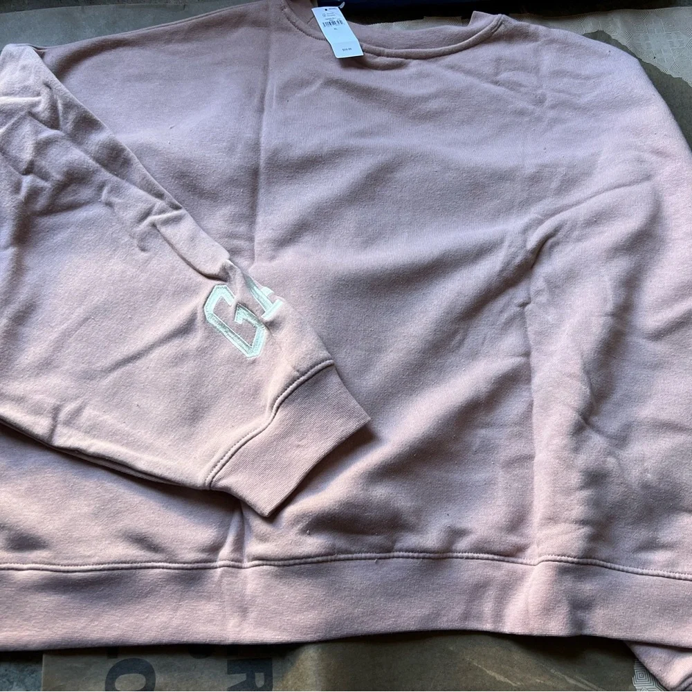 NWT Women’s GAP Factory Dusty Pink Snoopy Graphic Sweatshirt - Picture 8 of 8